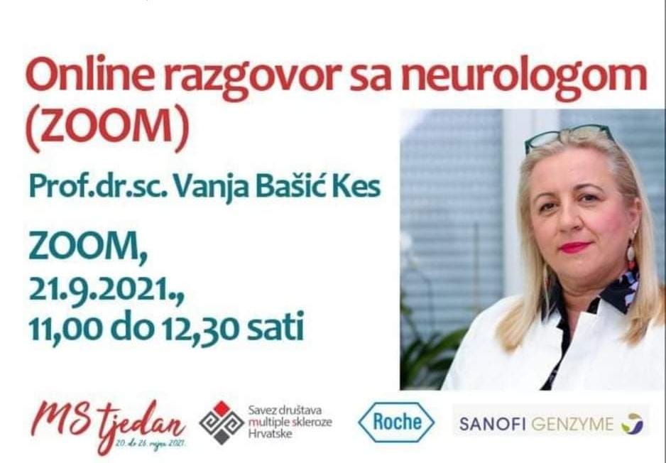 Predsjednica društava prof. dr. sc. Vanja Bašić Kes 21.09.2021. dostupna na online #MS telefonu!  #msvikend