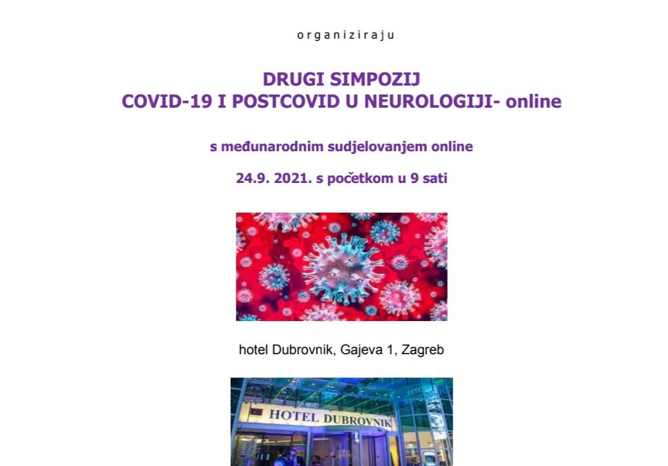 DRUGI SIMPOZIJ COVID-19 I POSTCOVID U NEUROLOGIJI